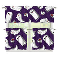 Cartoon Ghost Pattern Print 3 Piece Kitchen Curtains