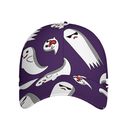 Cartoon Ghost Pattern Print Baseball Cap