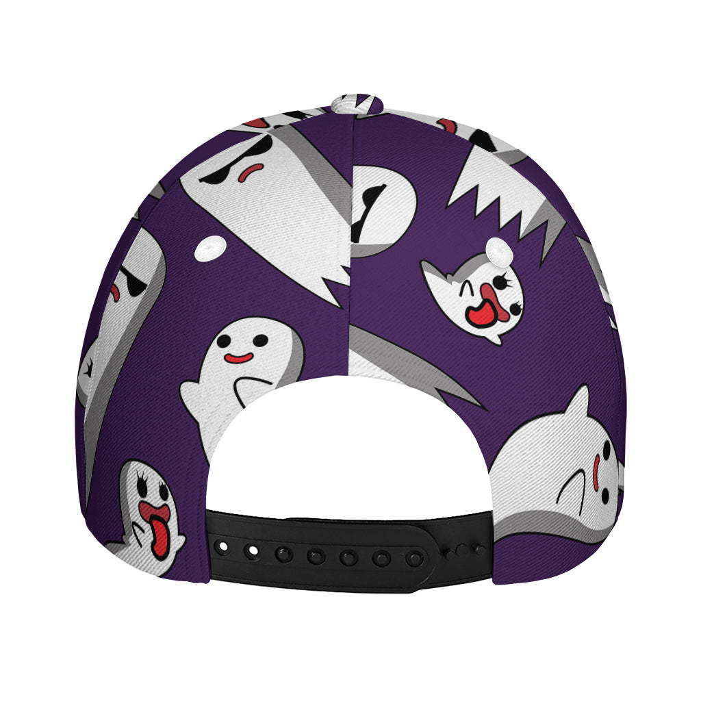 Cartoon Ghost Pattern Print Baseball Cap