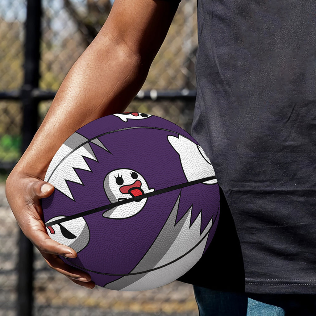 Cartoon Ghost Pattern Print Basketball