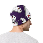 Cartoon Ghost Pattern Print Beanie