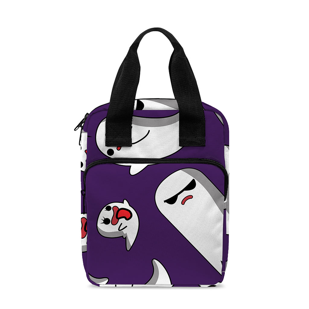 Cartoon Ghost Pattern Print Bible Tote Bag