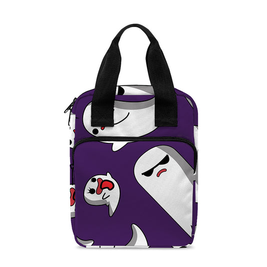 Cartoon Ghost Pattern Print Bible Tote Bag