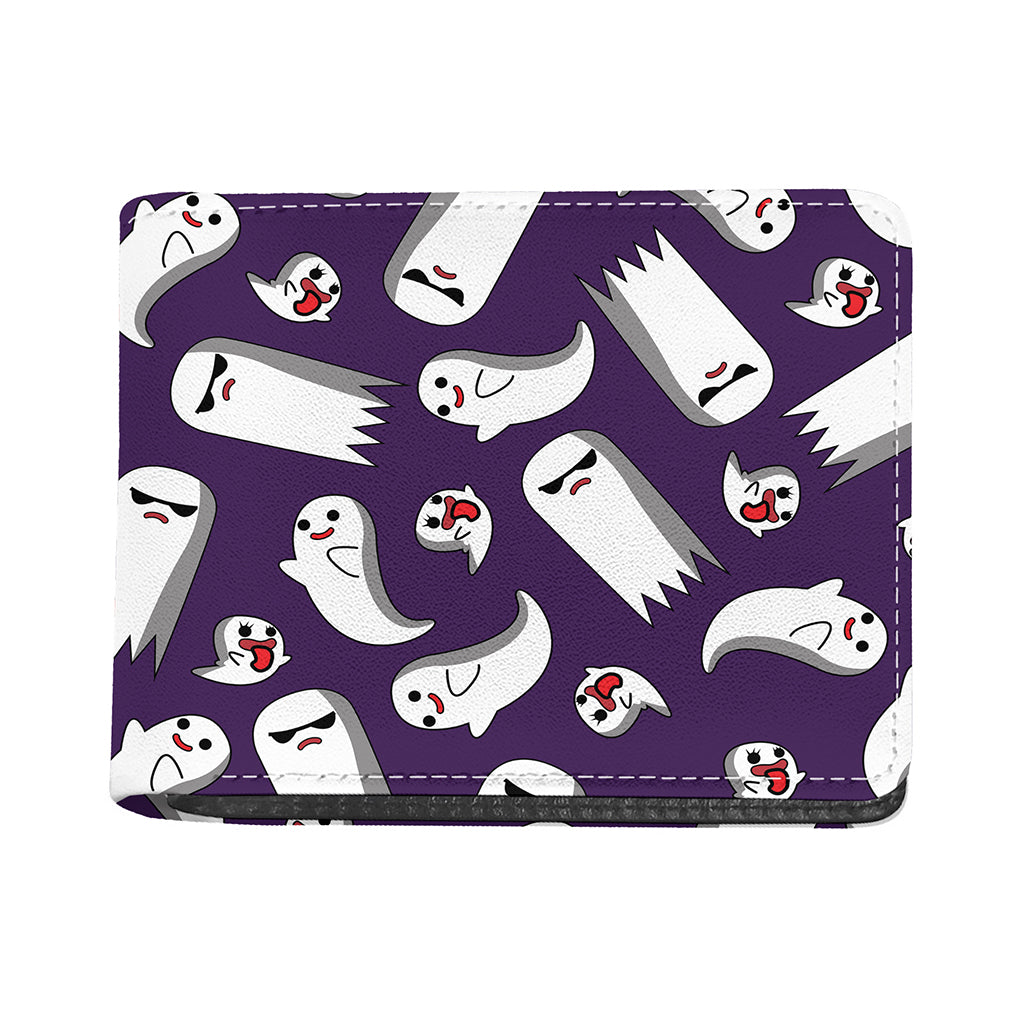 Cartoon Ghost Pattern Print Bifold Wallet
