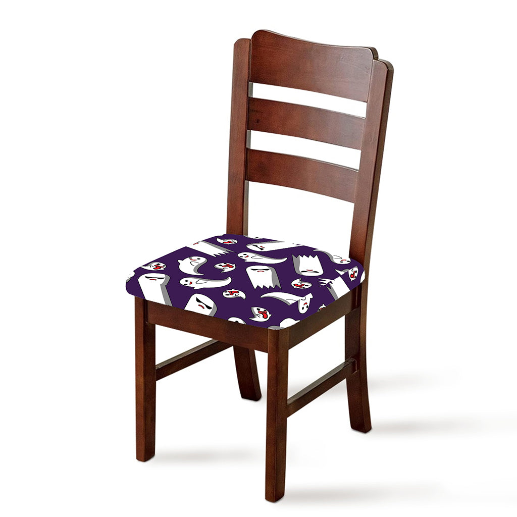 Cartoon Ghost Pattern Print Chair Cushion Cover