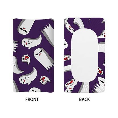 Cartoon Ghost Pattern Print Changing Pad Cover