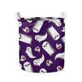 Cartoon Ghost Pattern Print Collapsible Laundry Basket