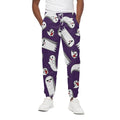 Cartoon Ghost Pattern Print Cotton Sweatpants