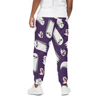 Cartoon Ghost Pattern Print Cotton Pants