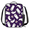 Cartoon Ghost Pattern Print Crossbody Lunch Bag