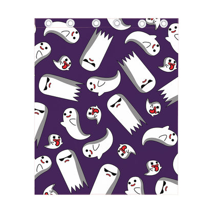 Cartoon Ghost Pattern Print Curtain