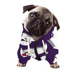 Cartoon Ghost Pattern Print Dog Zip Up Hoodie