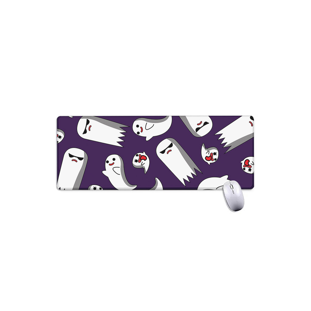 Cartoon Ghost Pattern Print Extended Mouse Pad