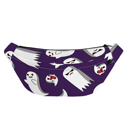 Cartoon Ghost Pattern Print Fanny Pack