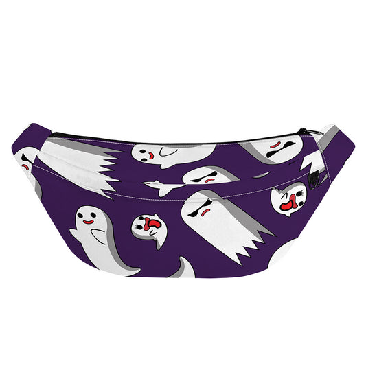 Cartoon Ghost Pattern Print Fanny Pack
