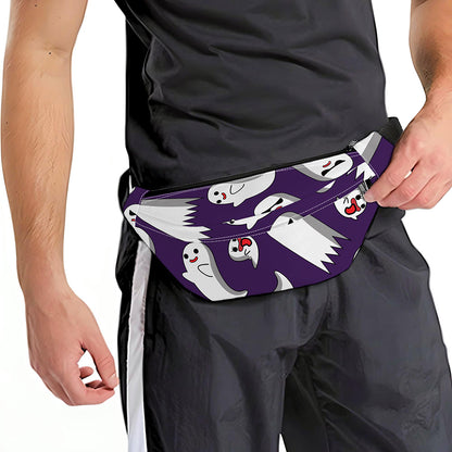 Cartoon Ghost Pattern Print Fanny Pack