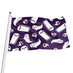 Cartoon Ghost Pattern Print Flag