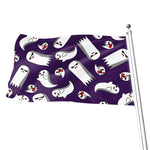 Cartoon Ghost Pattern Print Flag