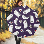 Cartoon Ghost Pattern Print Foldable Umbrella