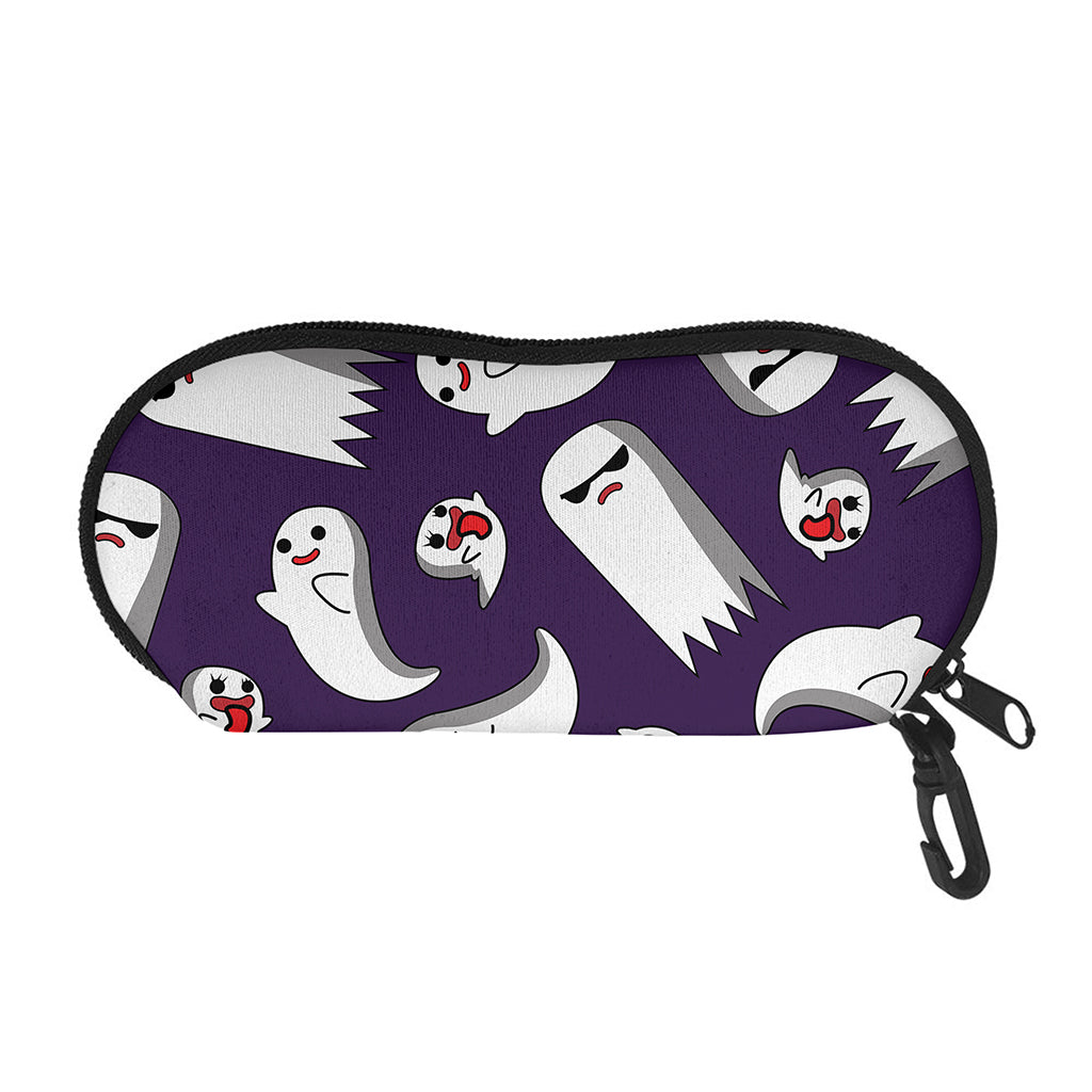 Cartoon Ghost Pattern Print Glasses Case