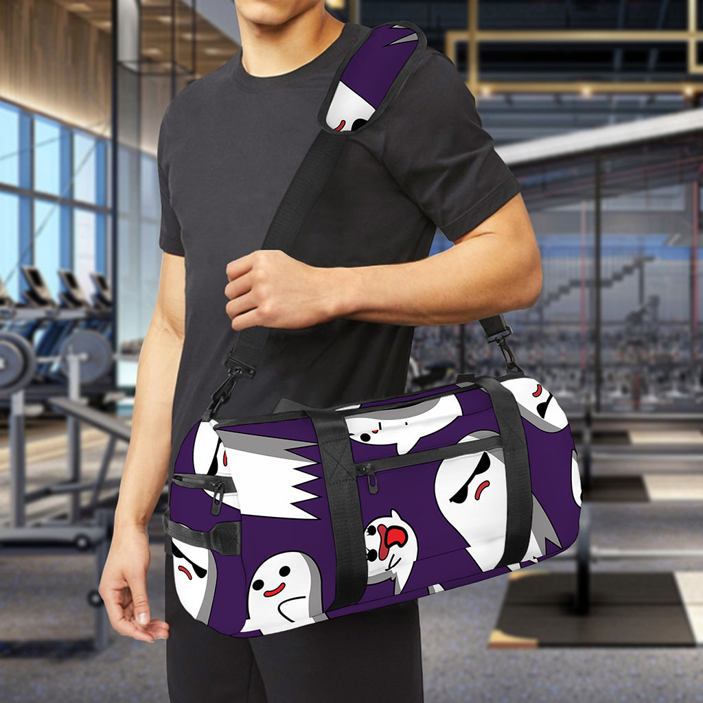 Cartoon Ghost Pattern Print Gym Bag