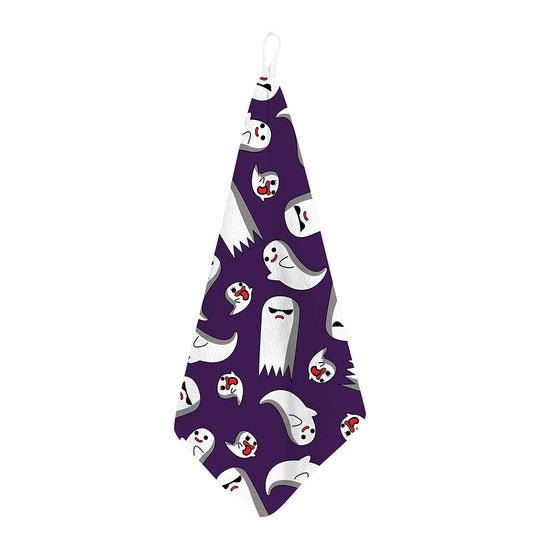 Cartoon Ghost Pattern Print Hand Towel