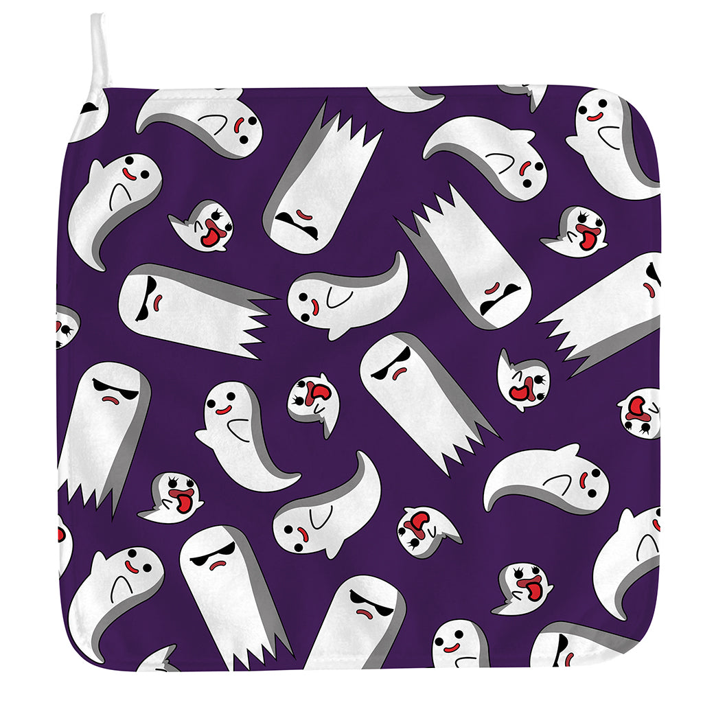 Cartoon Ghost Pattern Print Hand Towel