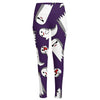 Cartoon Ghost Pattern Print High-Waisted Pocket Leggings