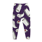 Cartoon Ghost Pattern Print Jogger Pants