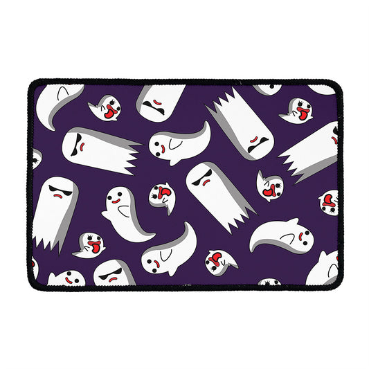 Cartoon Ghost Pattern Print Kitchen Mat