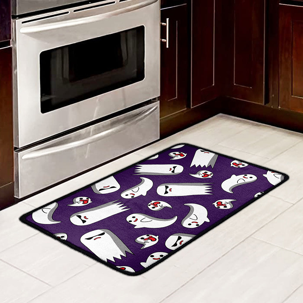 Cartoon Ghost Pattern Print Kitchen Mat
