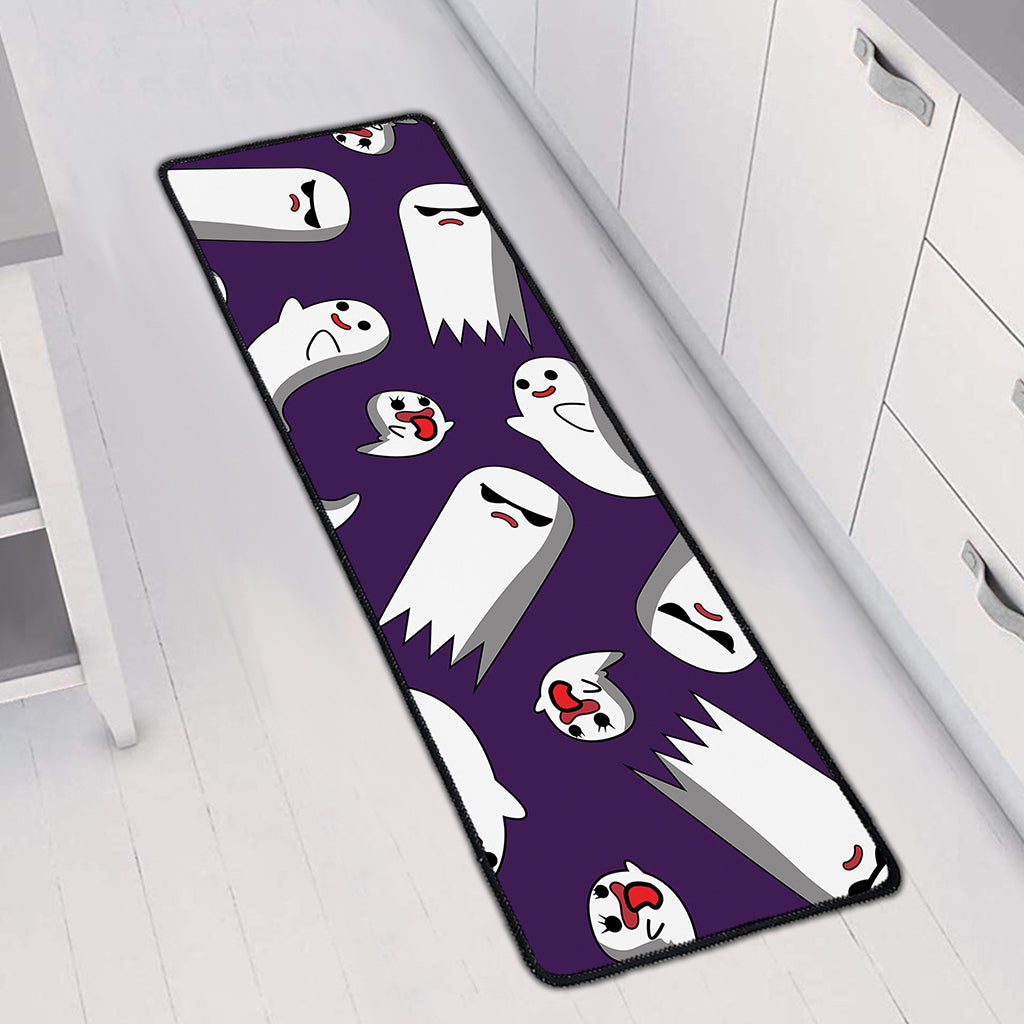 Cartoon Ghost Pattern Print Long Kitchen Mat