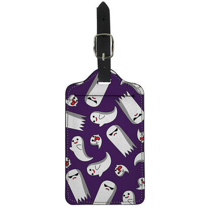 Cartoon Ghost Pattern Print Luggage Tag