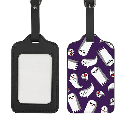 Cartoon Ghost Pattern Print Luggage Tag