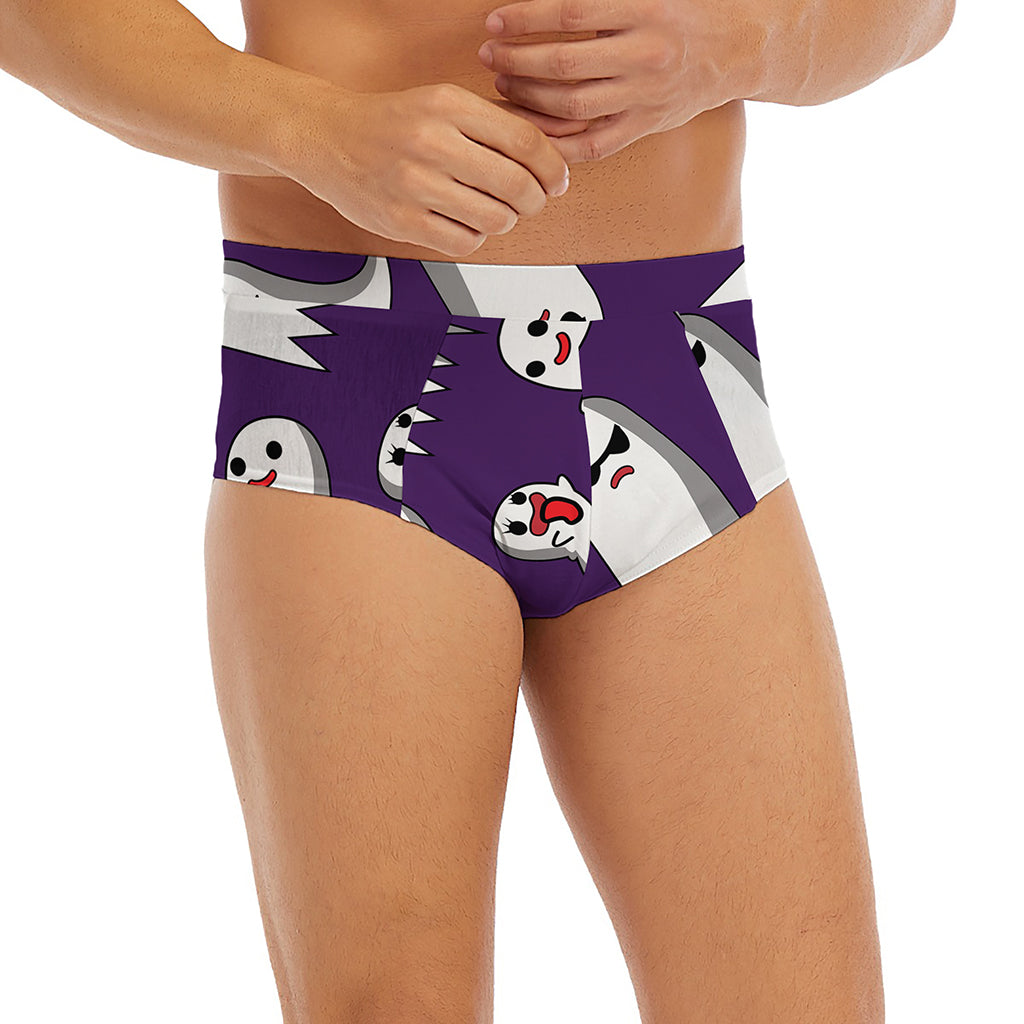 Cartoon Ghost Pattern Print Men's Briefs