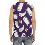 Cartoon Ghost Pattern Print Men's Fitness Tank Top