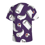 Cartoon Ghost Pattern Print Men's Sports T-Shirt
