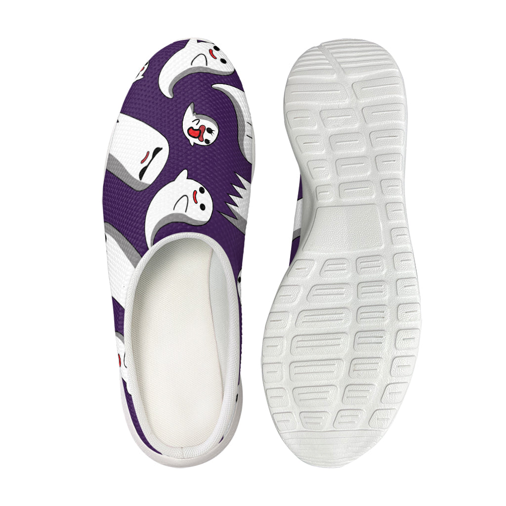 Cartoon Ghost Pattern Print Mesh Casual Shoes