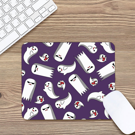 Cartoon Ghost Pattern Print Mouse Pad