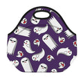 Cartoon Ghost Pattern Print Neoprene Lunch Bag