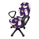 Cartoon Ghost Pattern Print Office Chair Cover
