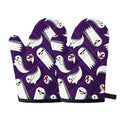 Cartoon Ghost Pattern Print Oven Mitts