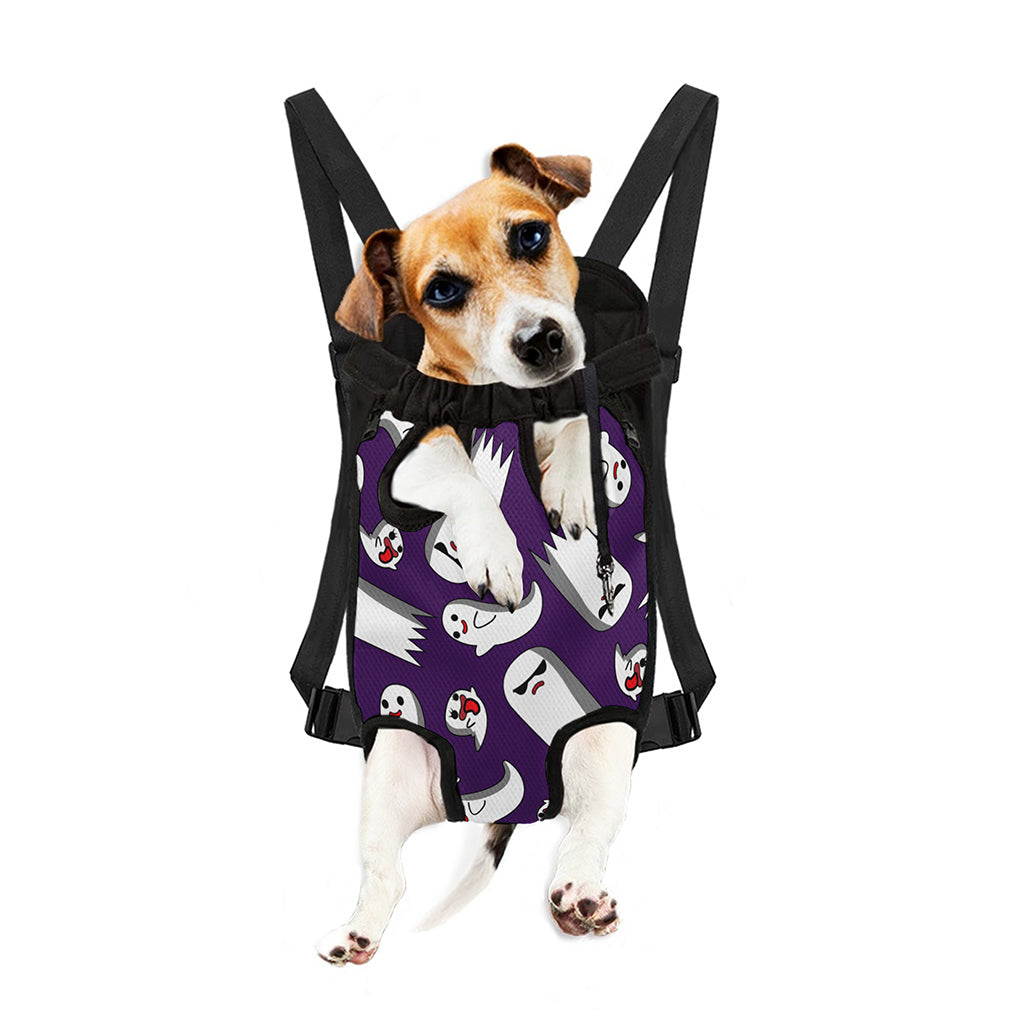 Cartoon Ghost Pattern Print Pet Carrier Backpack