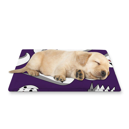 Cartoon Ghost Pattern Print Pet Cooling Mat Cover
