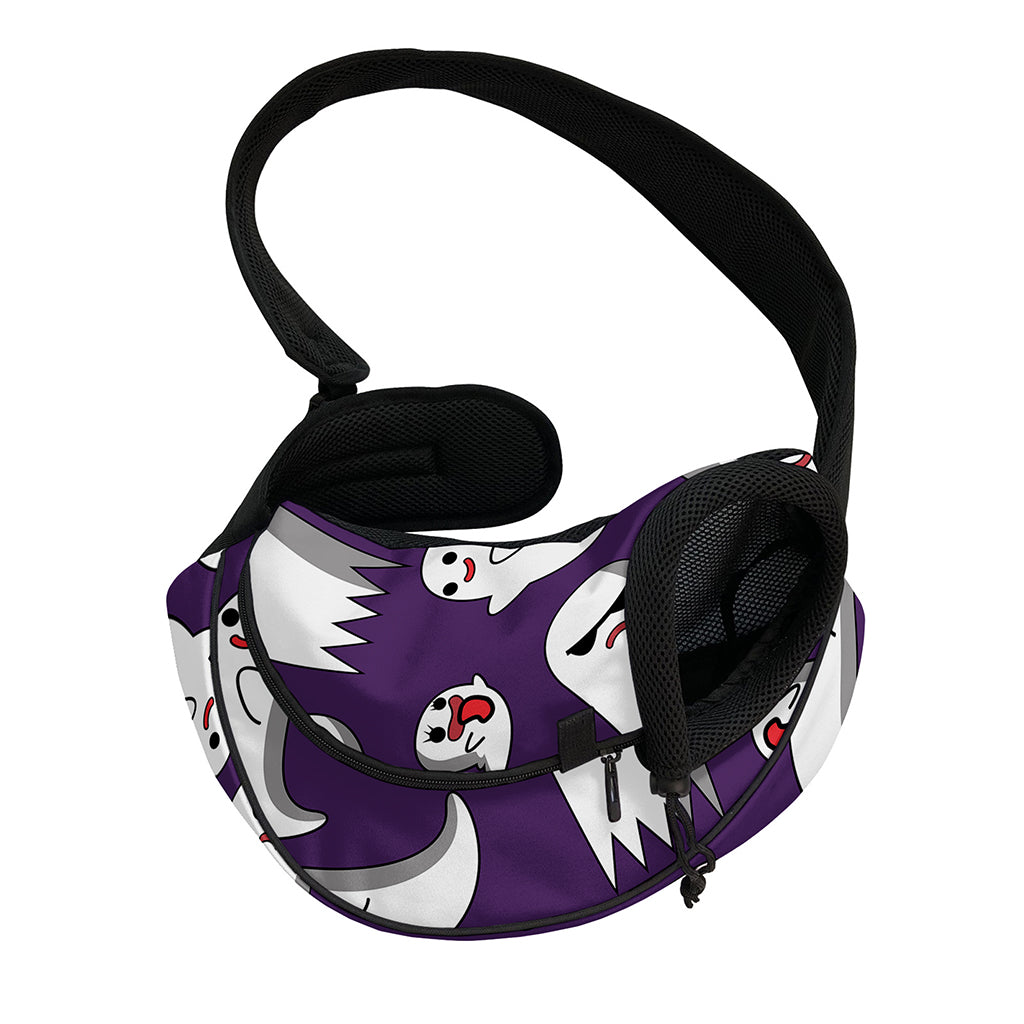 Cartoon Ghost Pattern Print Pet Sling Carrier