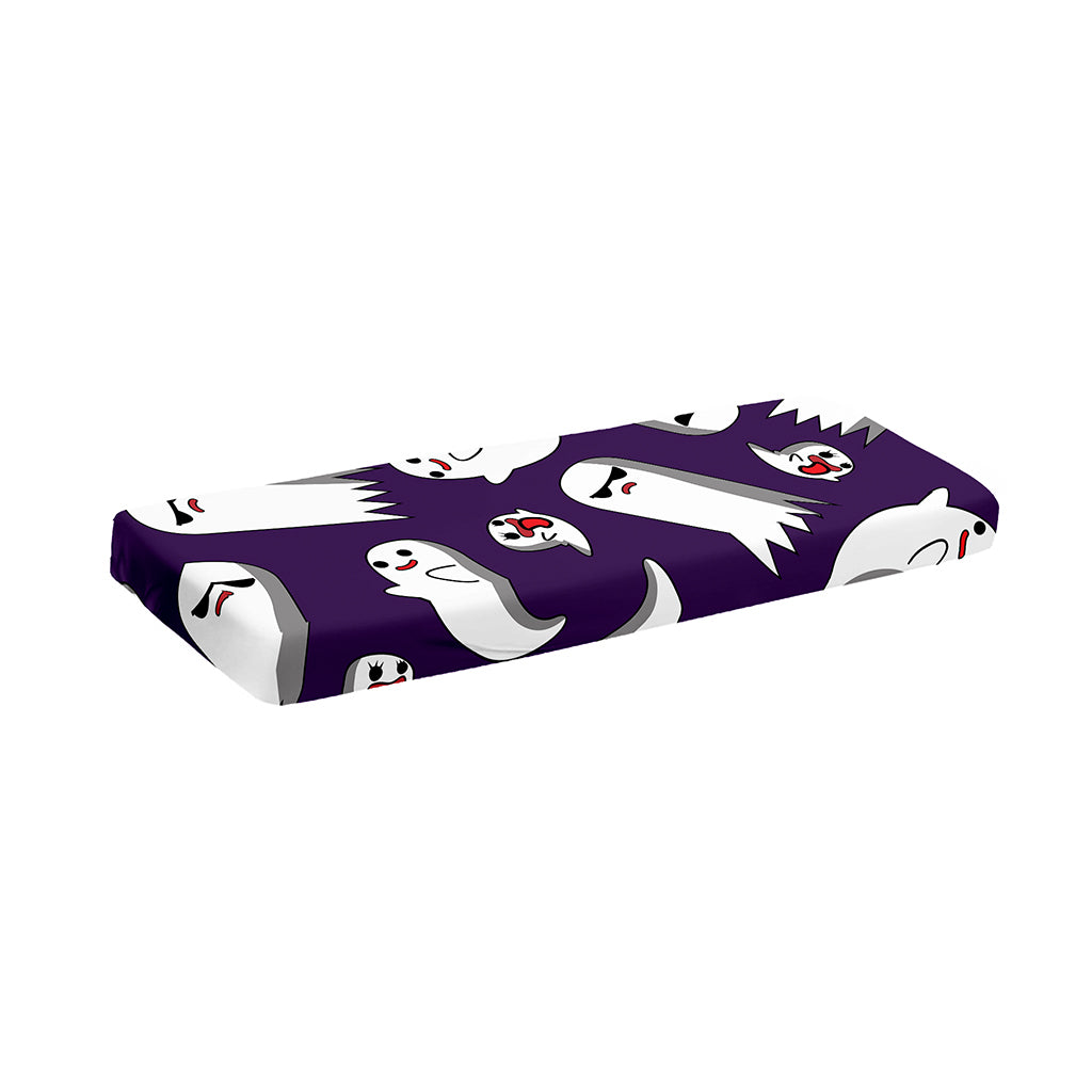 Cartoon Ghost Pattern Print Piano Keyboard Cover
