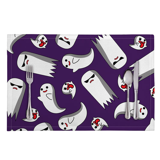 Cartoon Ghost Pattern Print Placemat