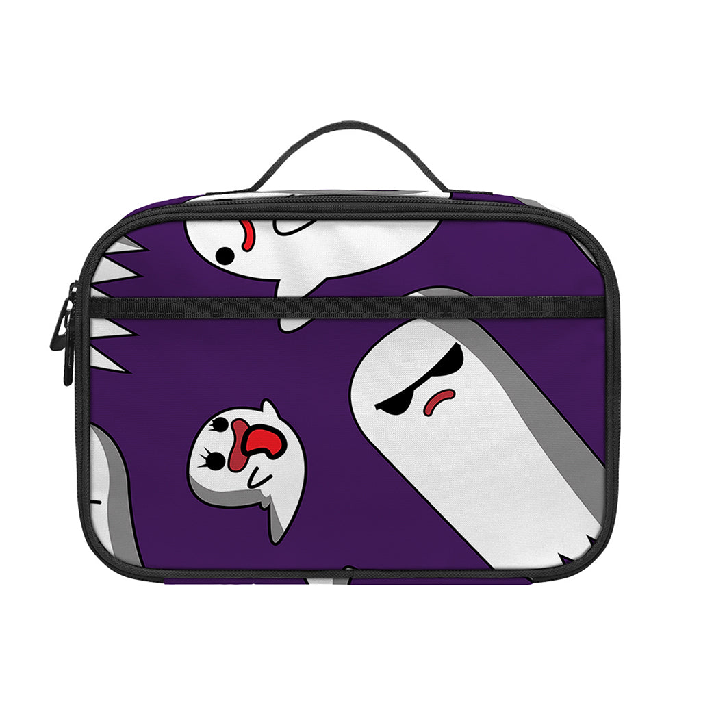 Cartoon Ghost Pattern Print Portable Lunch Bag