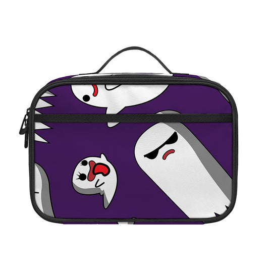 Cartoon Ghost Pattern Print Portable Lunch Bag