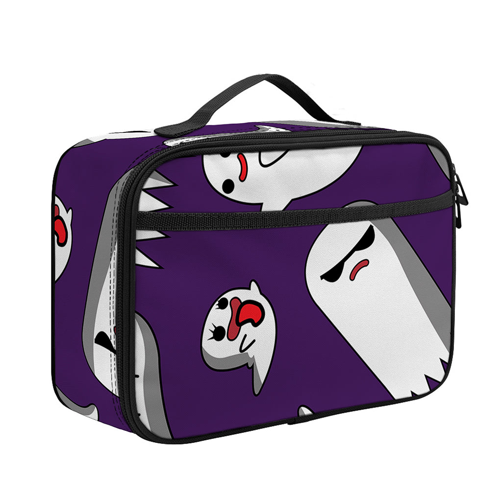 Cartoon Ghost Pattern Print Portable Lunch Bag